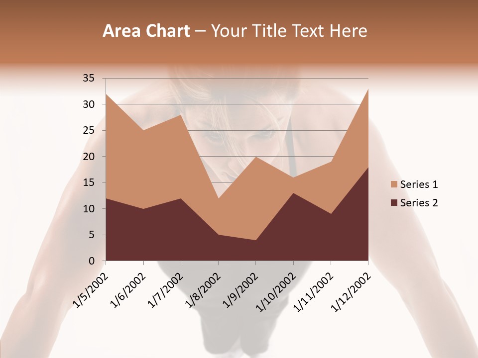 Washboard Fitness Pushup PowerPoint Template