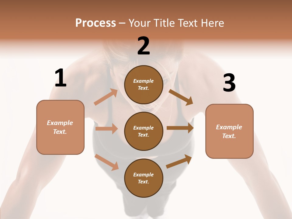 Washboard Fitness Pushup PowerPoint Template