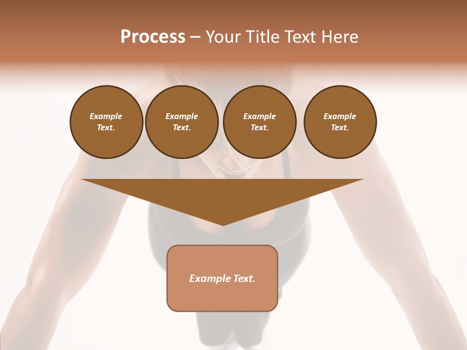 Washboard Fitness Pushup PowerPoint Template