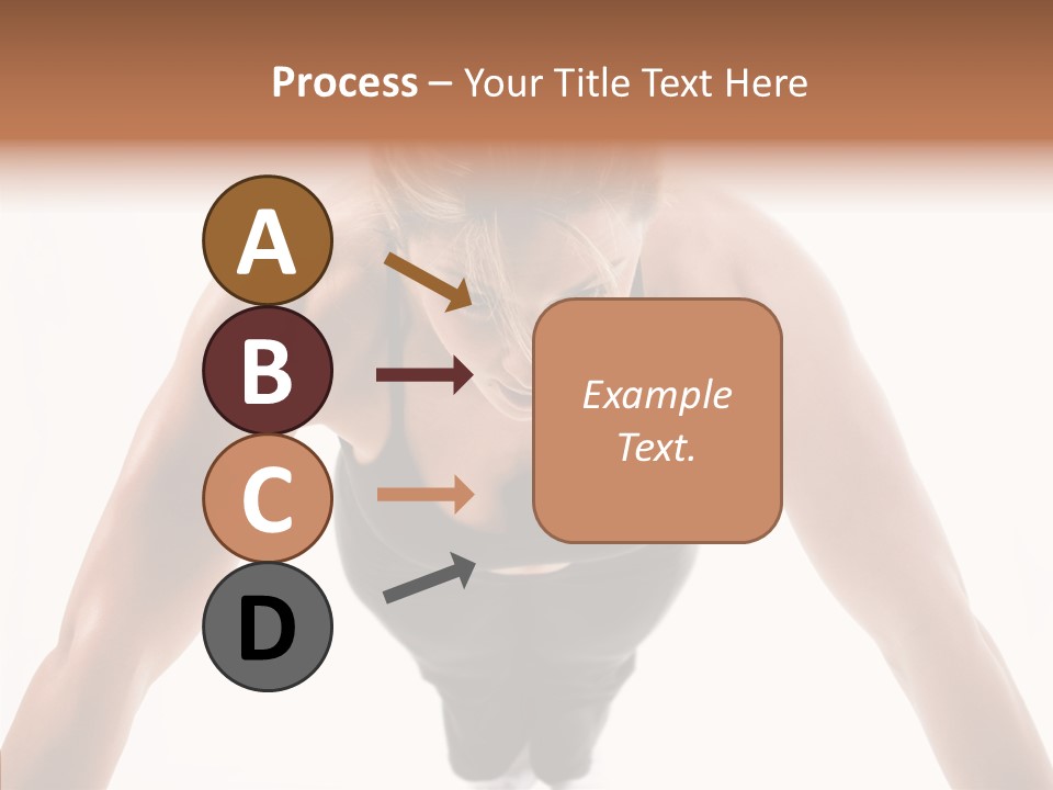 Washboard Fitness Pushup PowerPoint Template