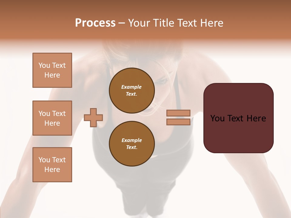 Washboard Fitness Pushup PowerPoint Template