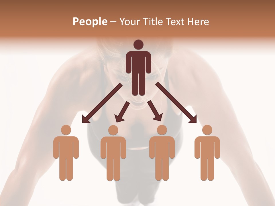 Washboard Fitness Pushup PowerPoint Template