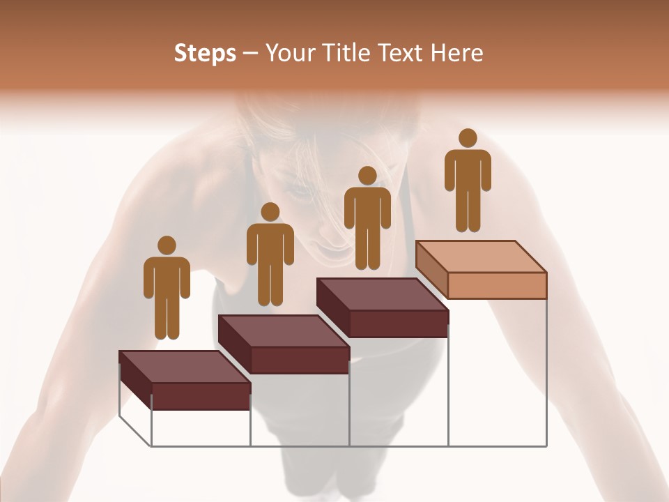 Washboard Fitness Pushup PowerPoint Template