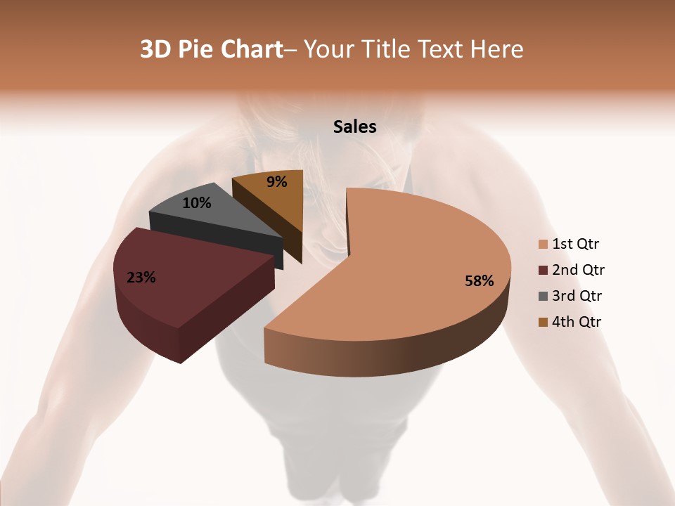 Washboard Fitness Pushup PowerPoint Template