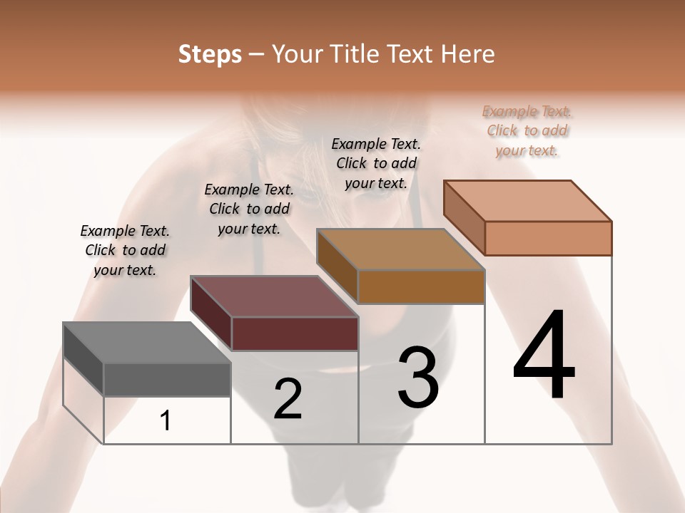 Washboard Fitness Pushup PowerPoint Template