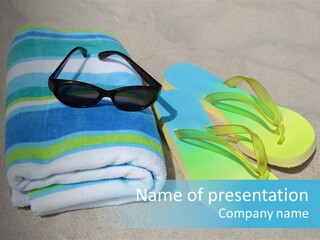 Relaxation Tropical Swimming PowerPoint Template