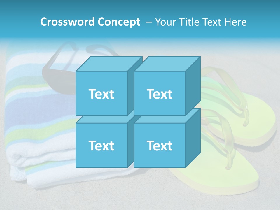 Relaxation Tropical Swimming PowerPoint Template