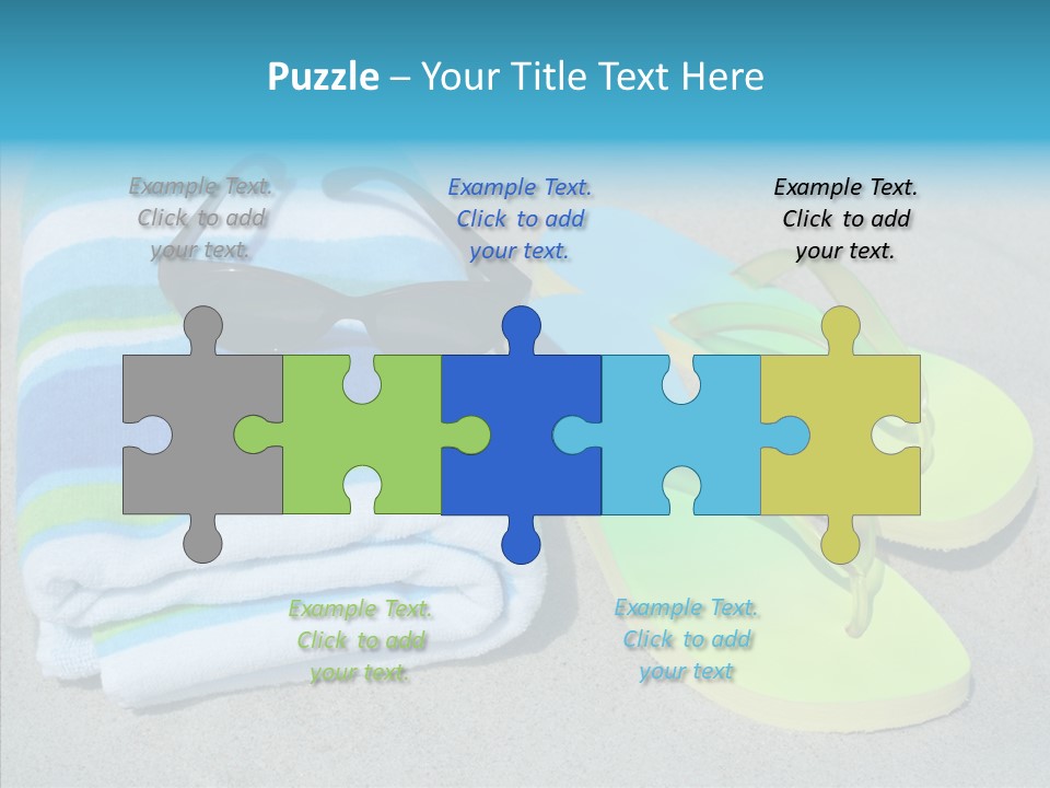 Relaxation Tropical Swimming PowerPoint Template