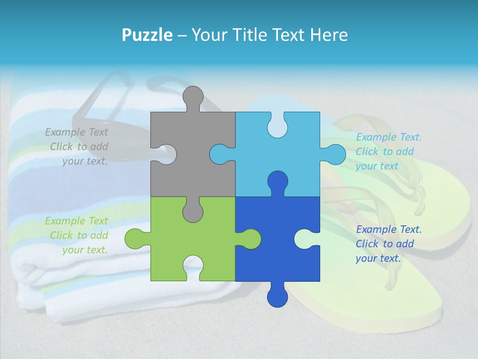 Relaxation Tropical Swimming PowerPoint Template