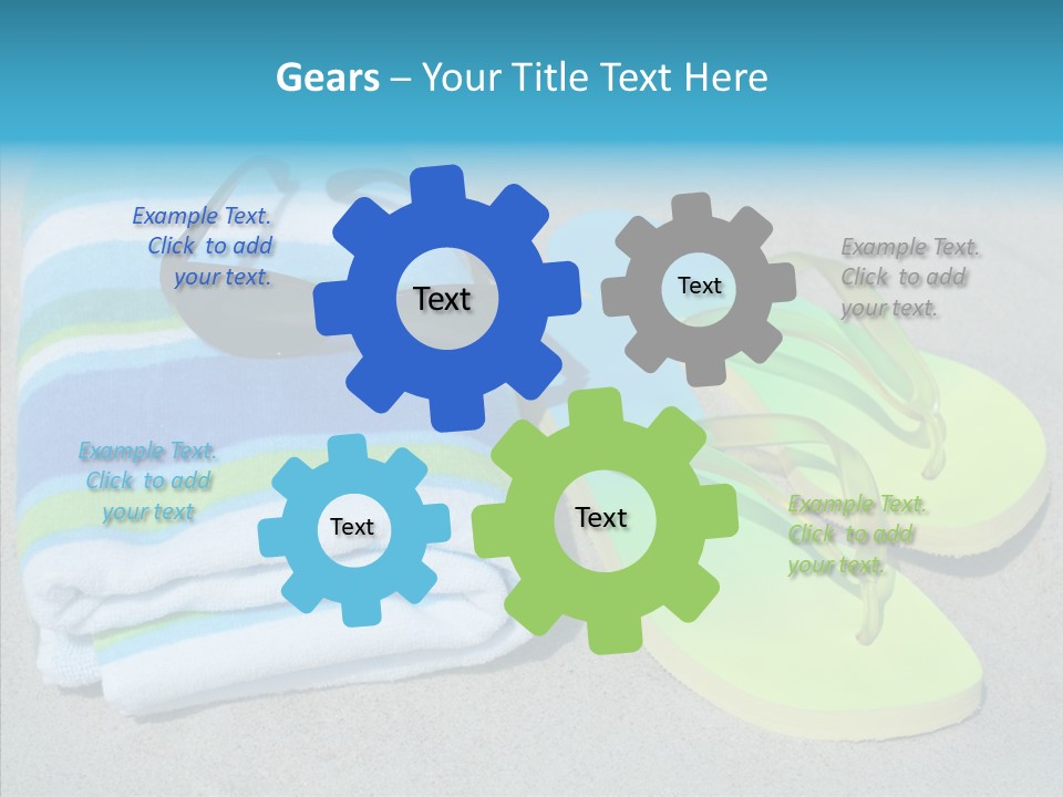 Relaxation Tropical Swimming PowerPoint Template