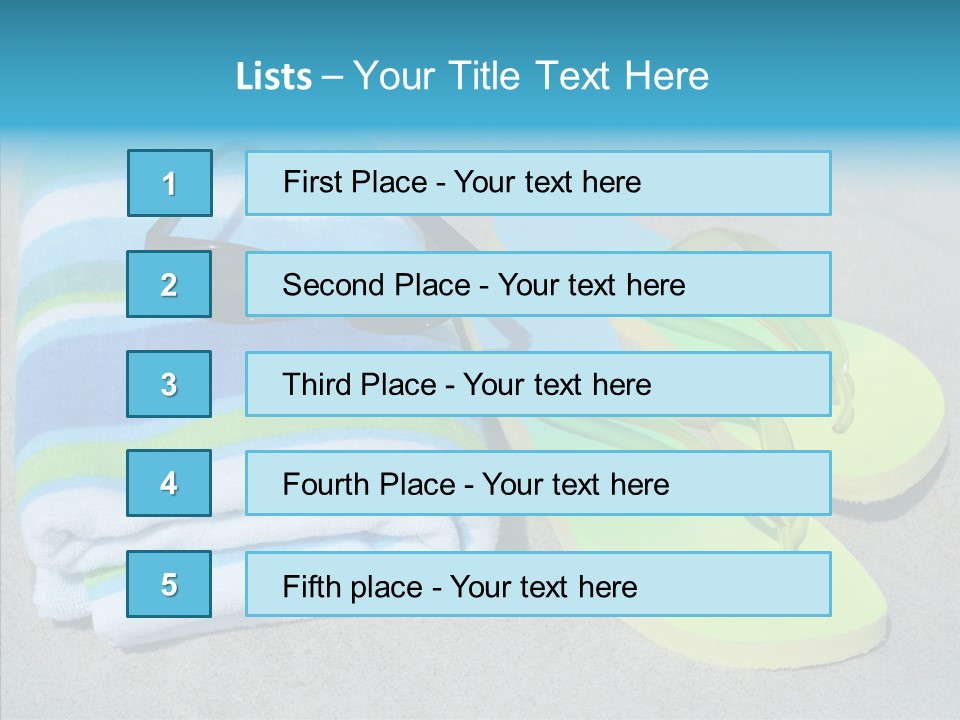 Relaxation Tropical Swimming PowerPoint Template
