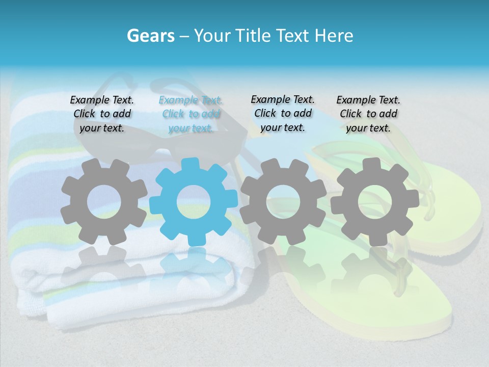 Relaxation Tropical Swimming PowerPoint Template