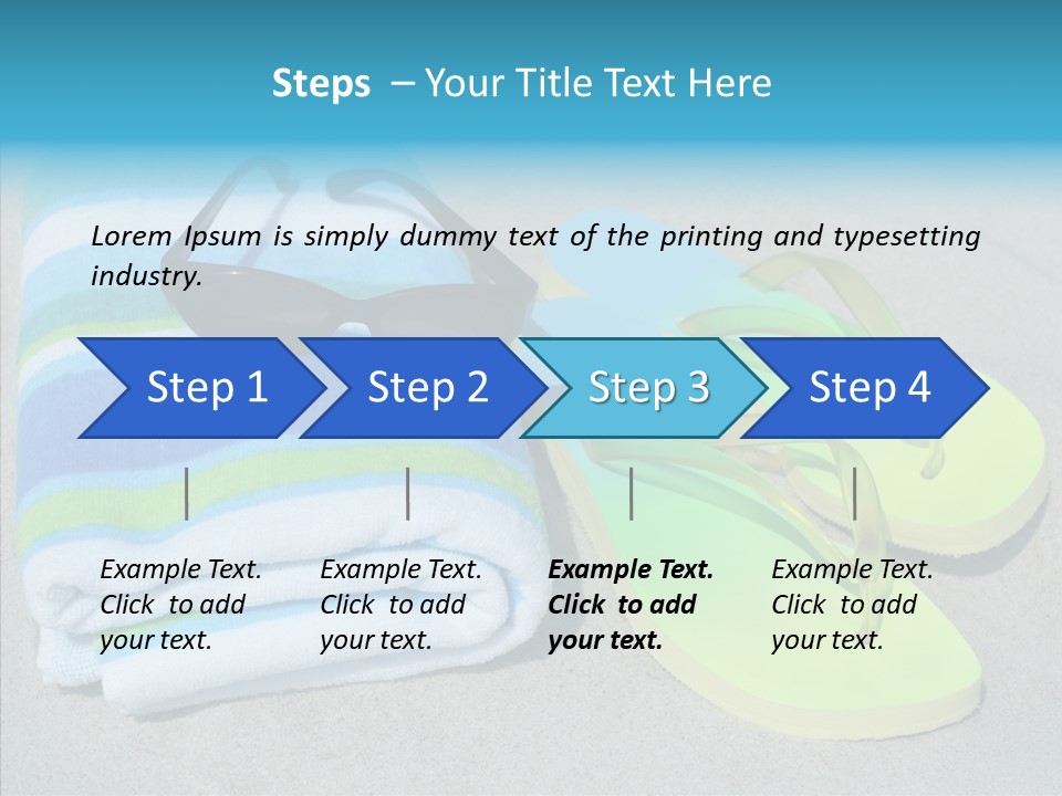 Relaxation Tropical Swimming PowerPoint Template