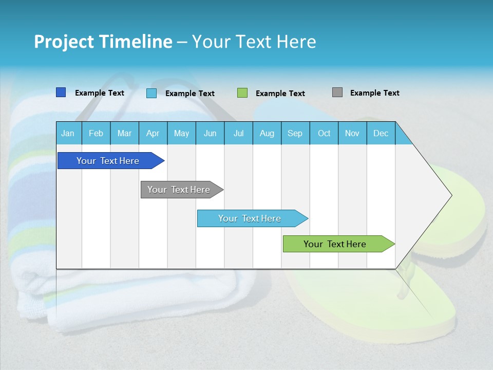 Relaxation Tropical Swimming PowerPoint Template