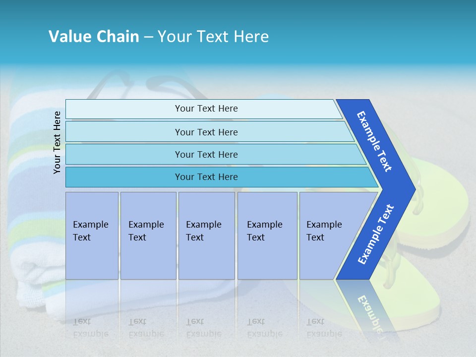 Relaxation Tropical Swimming PowerPoint Template