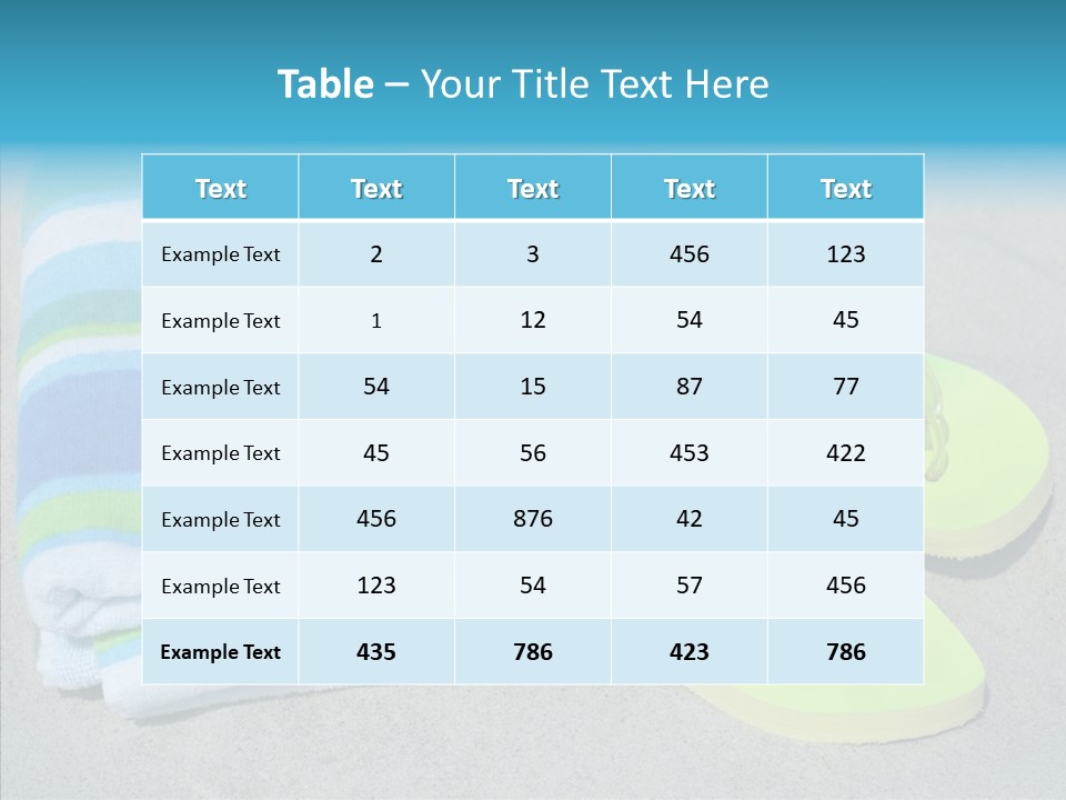 Relaxation Tropical Swimming PowerPoint Template