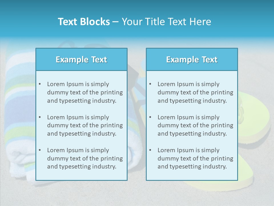 Relaxation Tropical Swimming PowerPoint Template