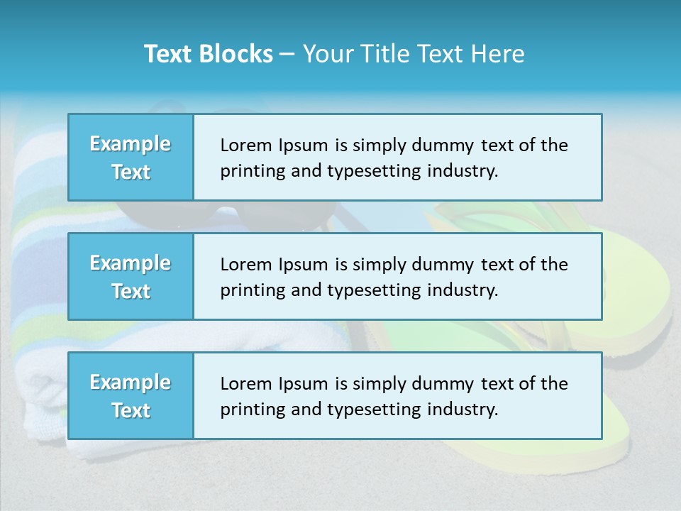 Relaxation Tropical Swimming PowerPoint Template