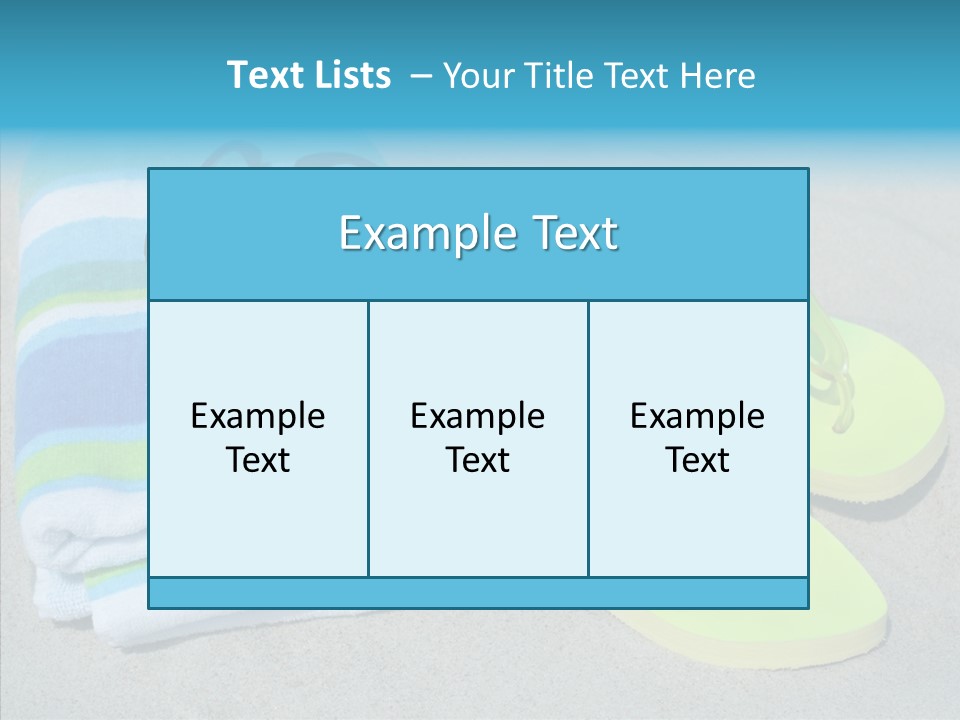 Relaxation Tropical Swimming PowerPoint Template
