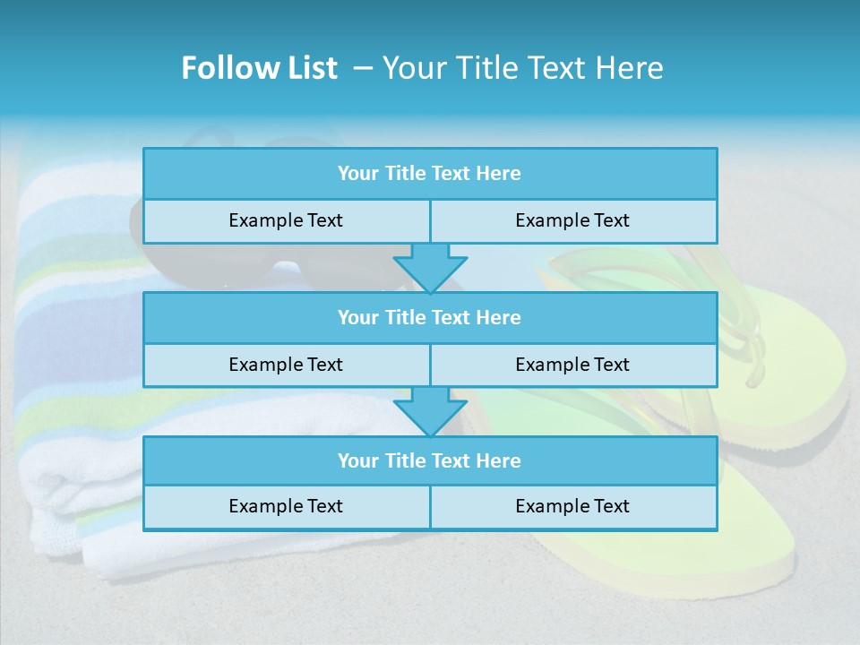 Relaxation Tropical Swimming PowerPoint Template
