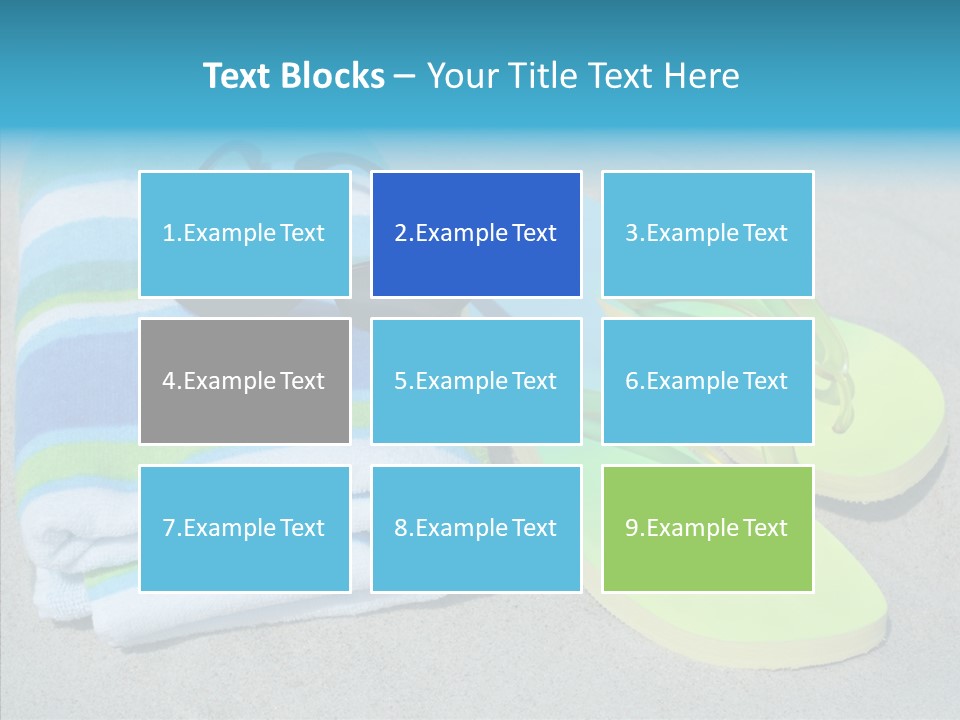 Relaxation Tropical Swimming PowerPoint Template