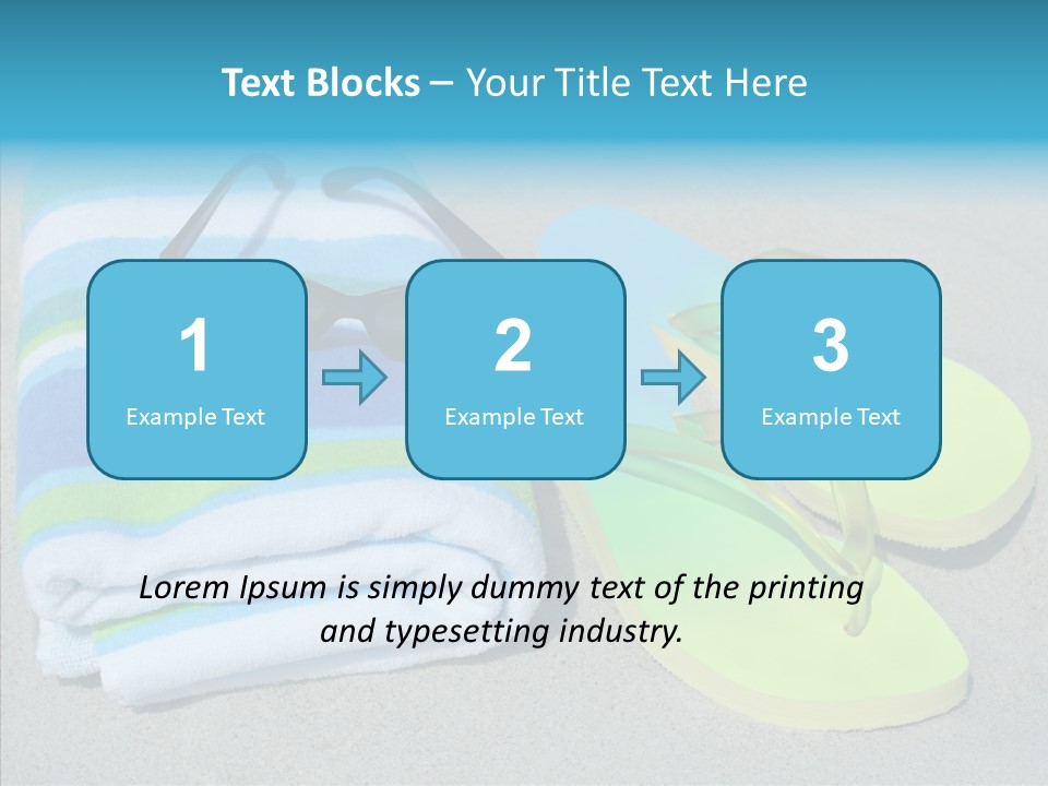 Relaxation Tropical Swimming PowerPoint Template