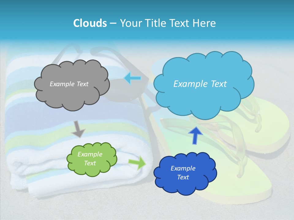 Relaxation Tropical Swimming PowerPoint Template