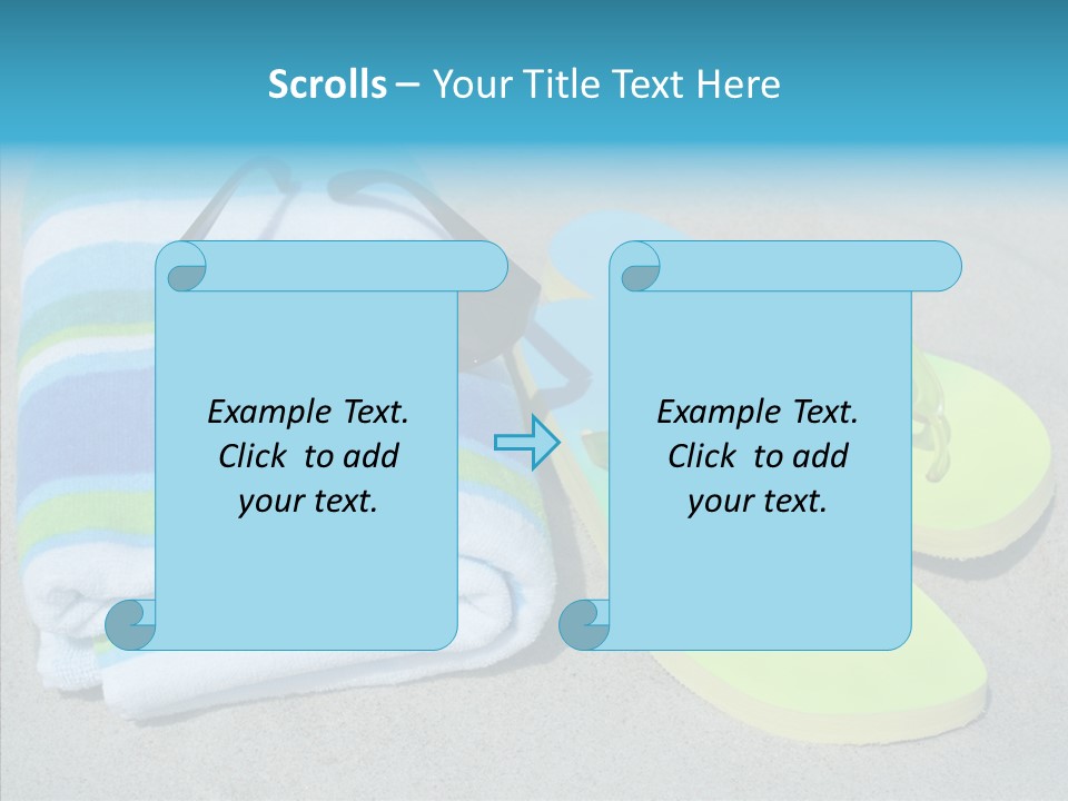 Relaxation Tropical Swimming PowerPoint Template