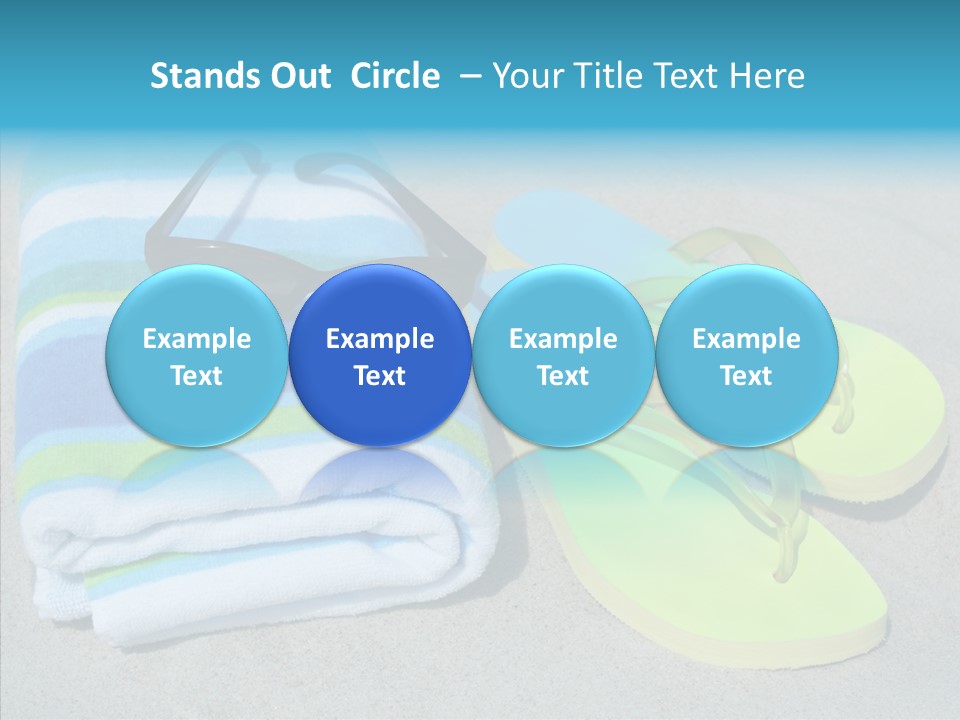 Relaxation Tropical Swimming PowerPoint Template