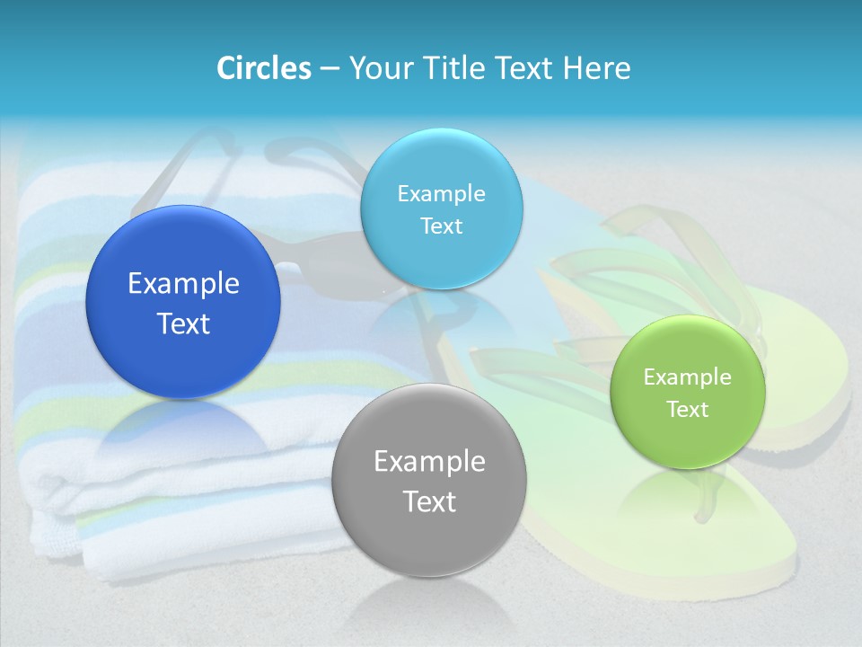 Relaxation Tropical Swimming PowerPoint Template