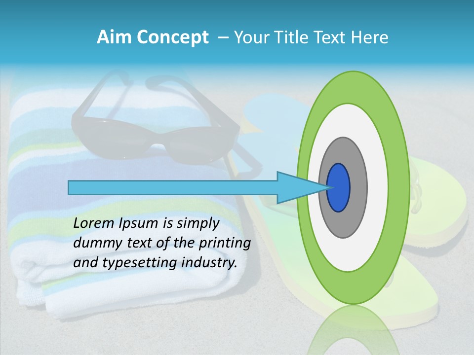 Relaxation Tropical Swimming PowerPoint Template