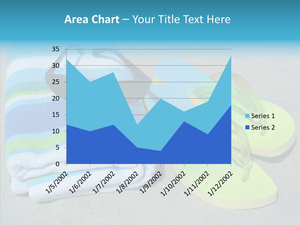 Relaxation Tropical Swimming PowerPoint Template