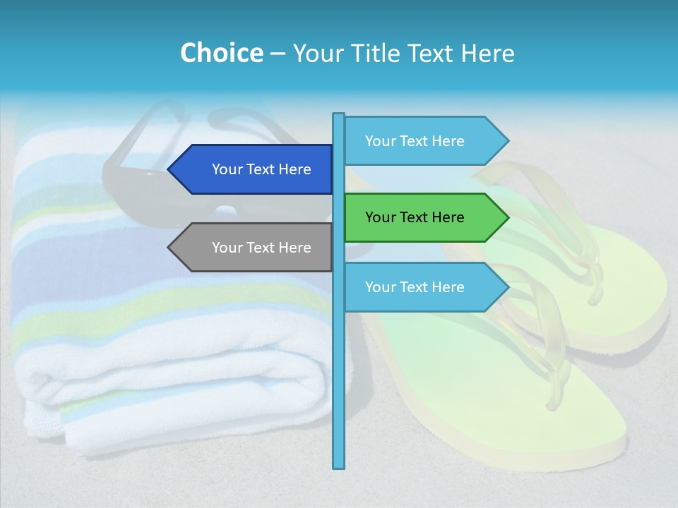 Relaxation Tropical Swimming PowerPoint Template