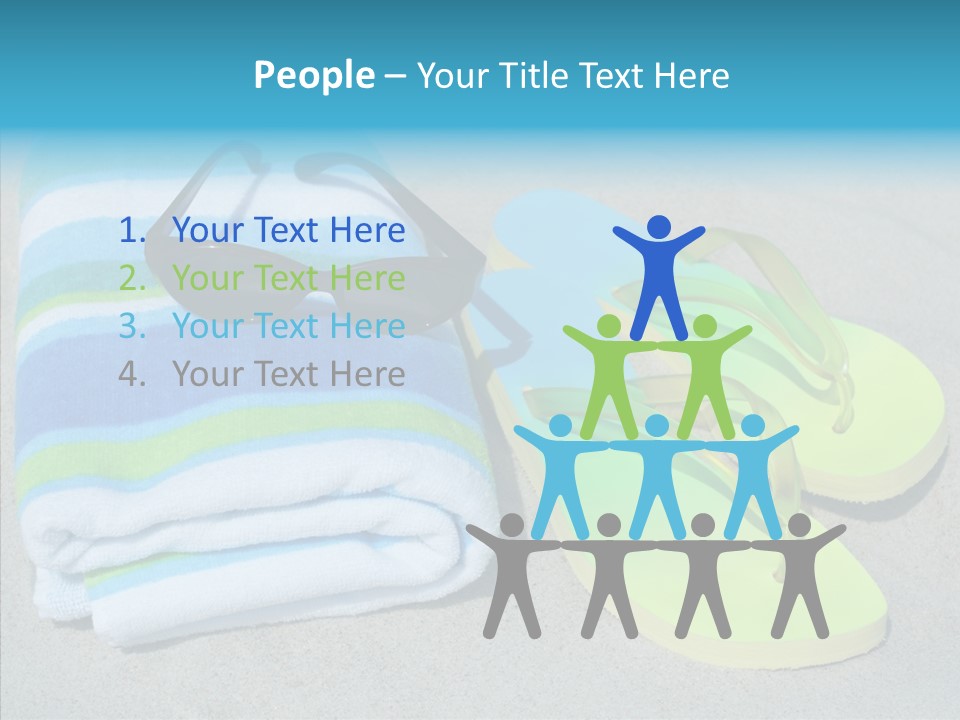 Relaxation Tropical Swimming PowerPoint Template