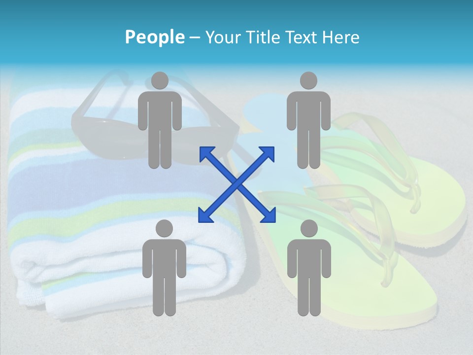 Relaxation Tropical Swimming PowerPoint Template