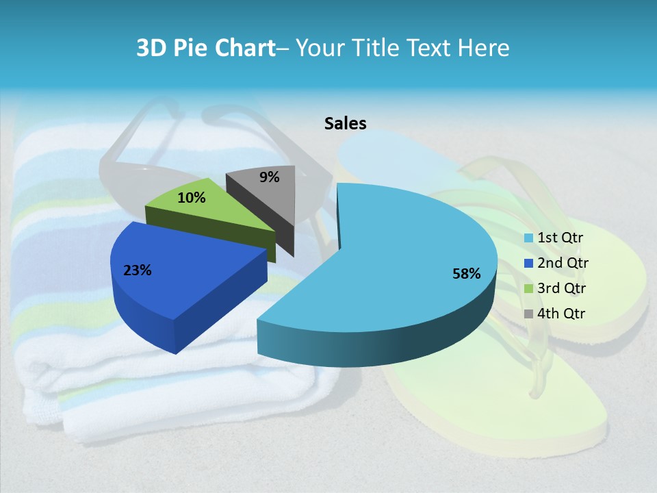 Relaxation Tropical Swimming PowerPoint Template