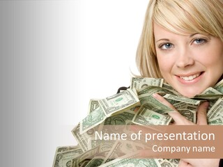 People Pretty Cash PowerPoint Template