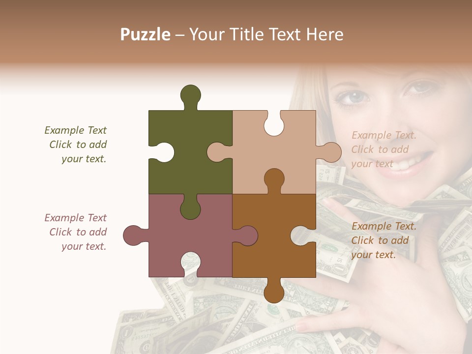 People Pretty Cash PowerPoint Template