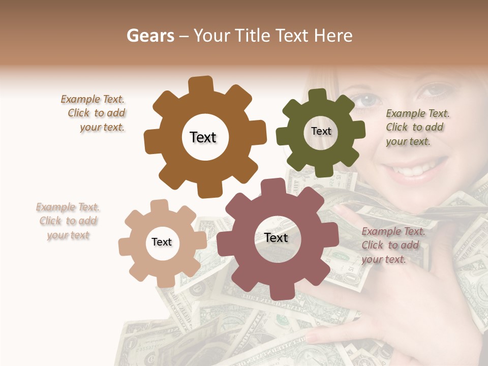 People Pretty Cash PowerPoint Template