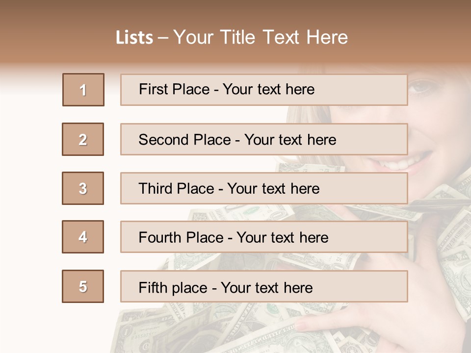 People Pretty Cash PowerPoint Template