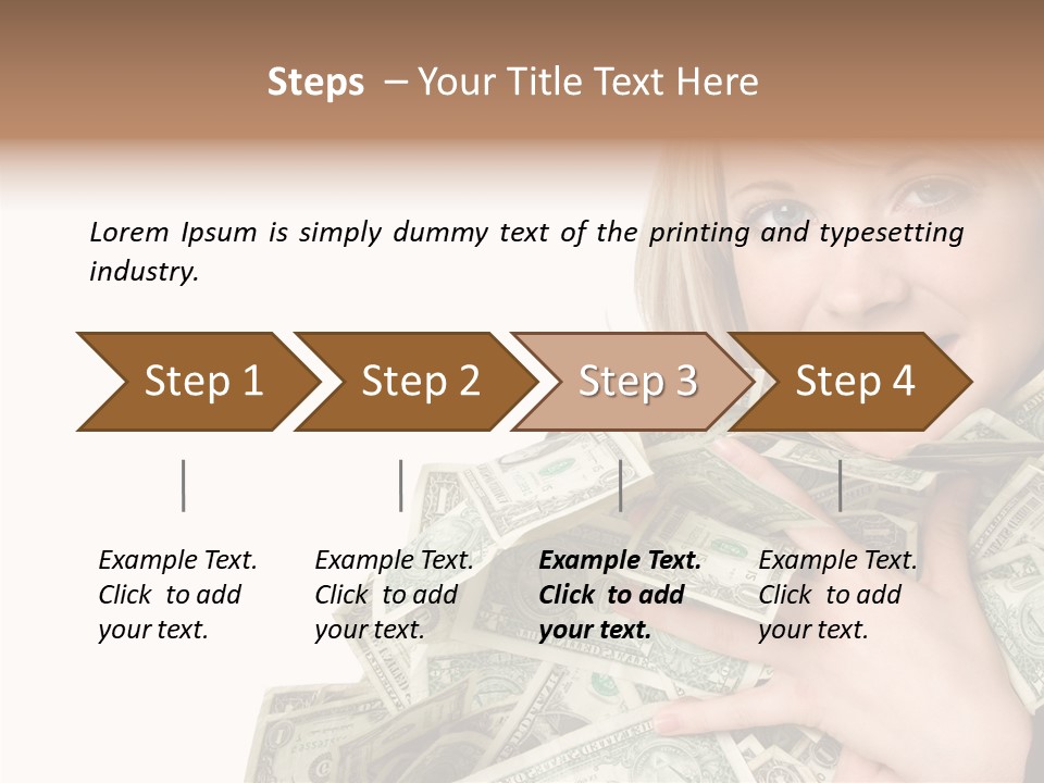 People Pretty Cash PowerPoint Template