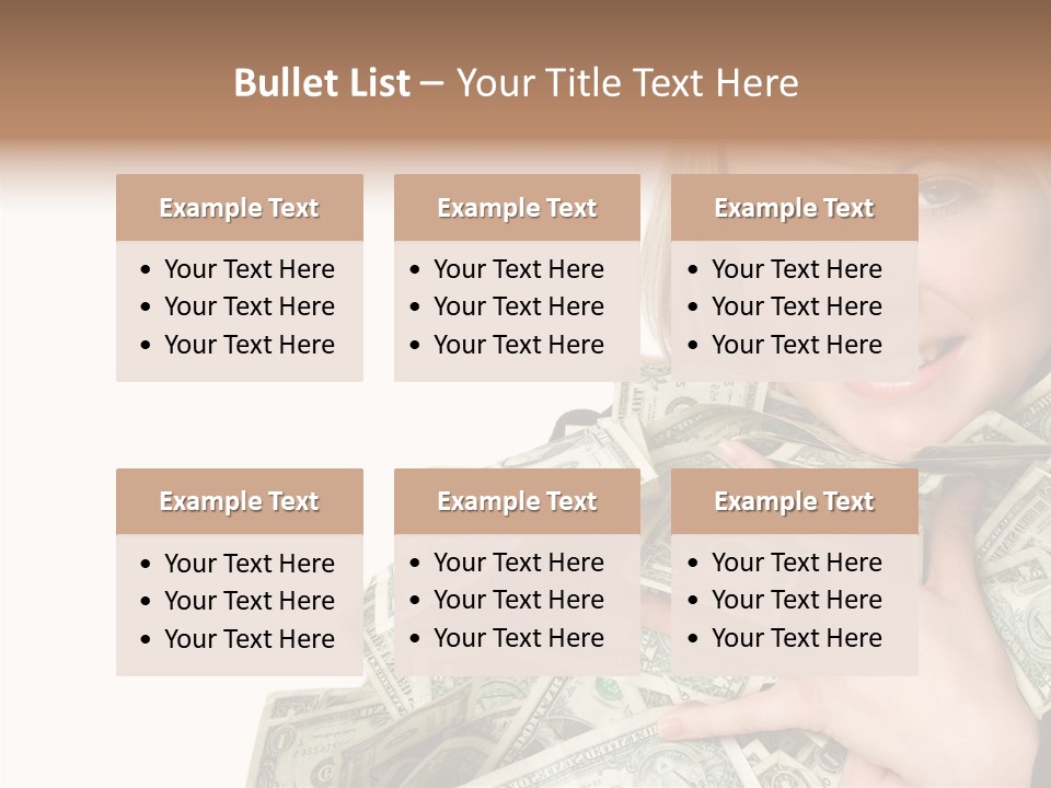 People Pretty Cash PowerPoint Template