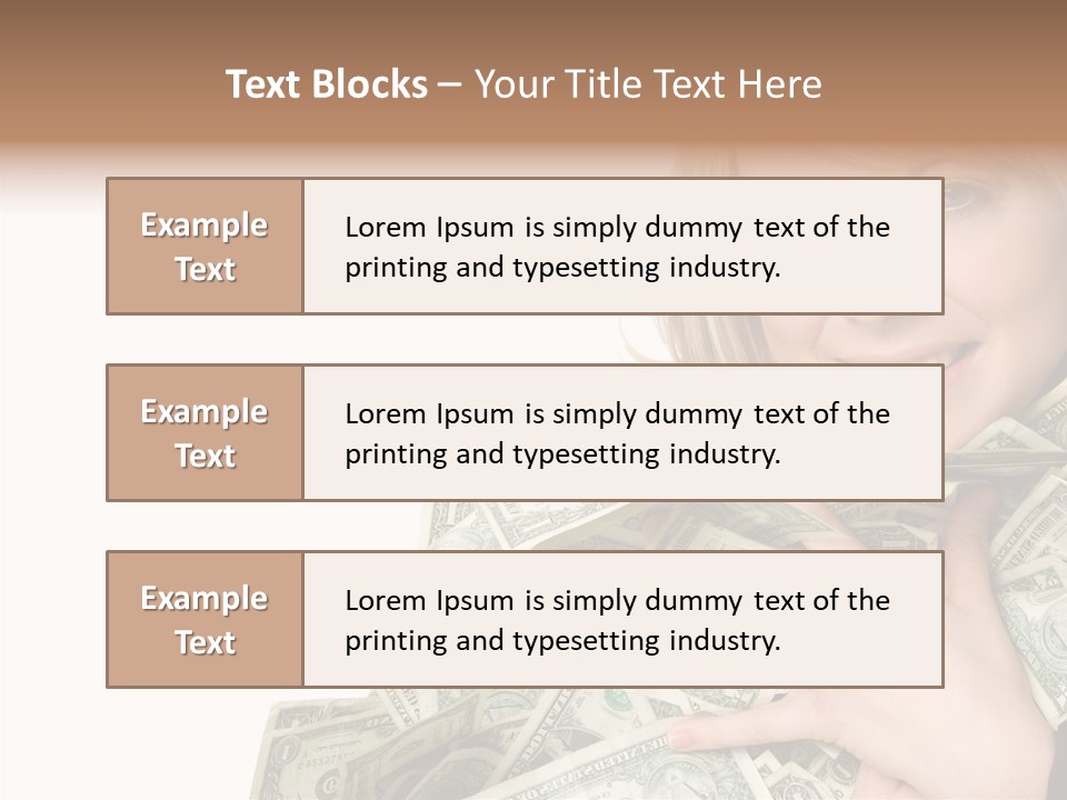 People Pretty Cash PowerPoint Template