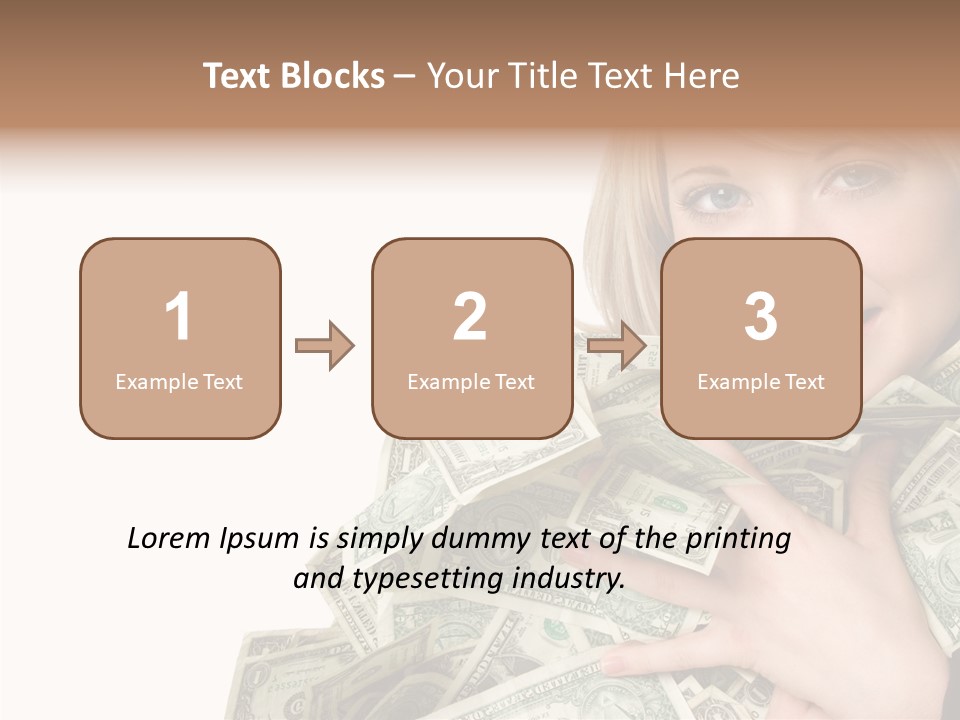 People Pretty Cash PowerPoint Template