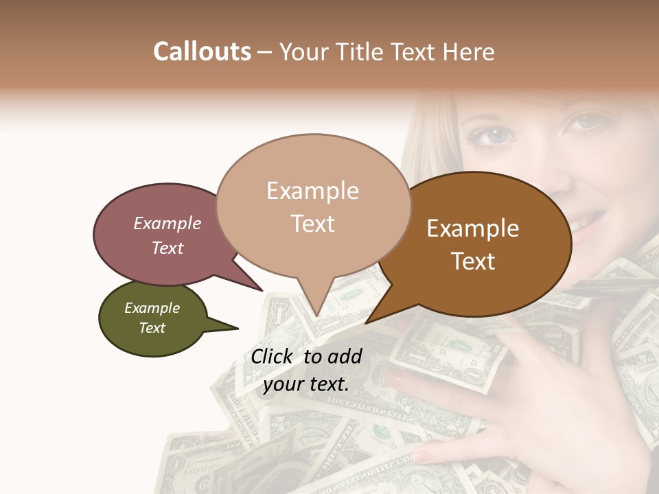 People Pretty Cash PowerPoint Template