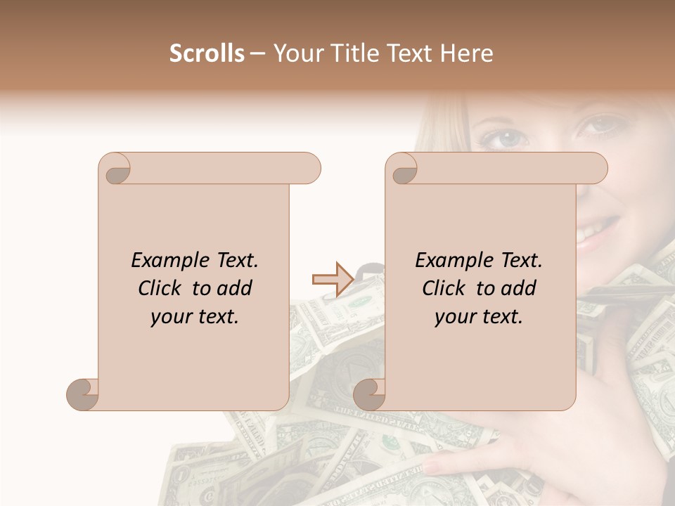 People Pretty Cash PowerPoint Template