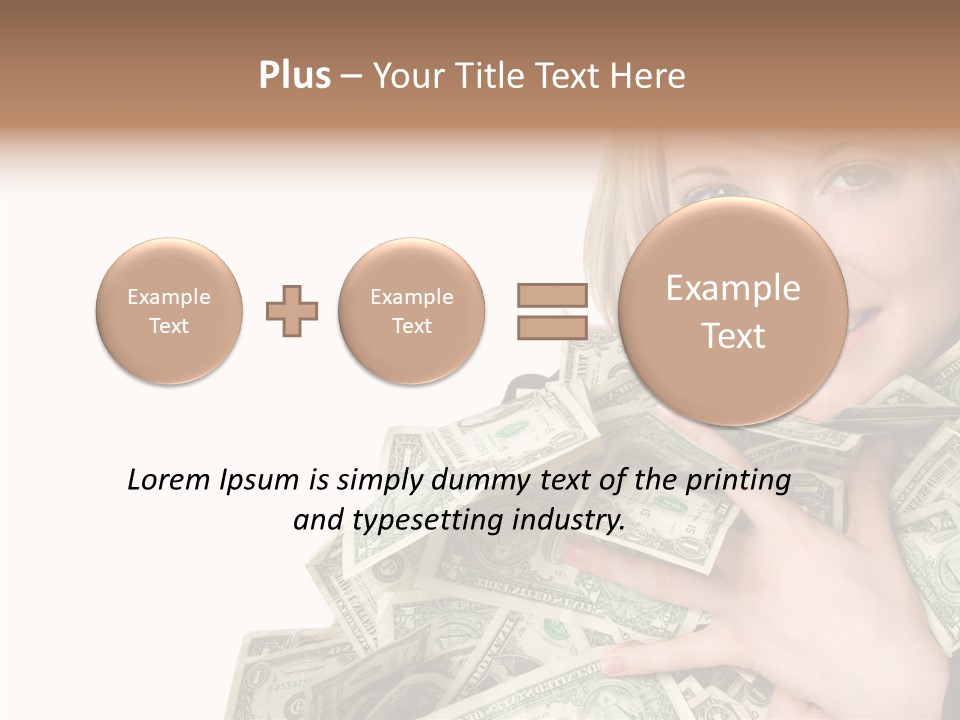 People Pretty Cash PowerPoint Template