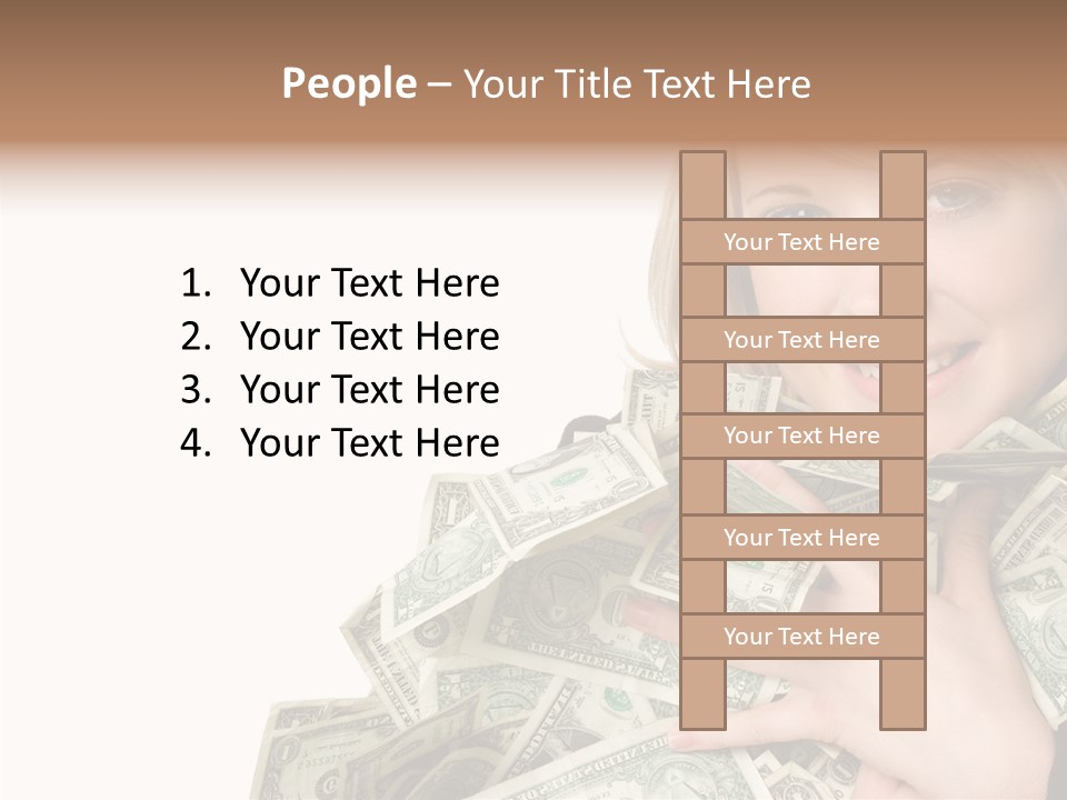 People Pretty Cash PowerPoint Template