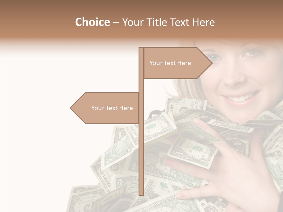 People Pretty Cash PowerPoint Template