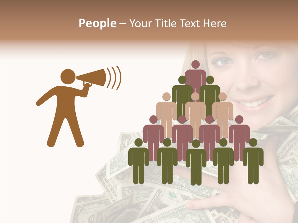 People Pretty Cash PowerPoint Template